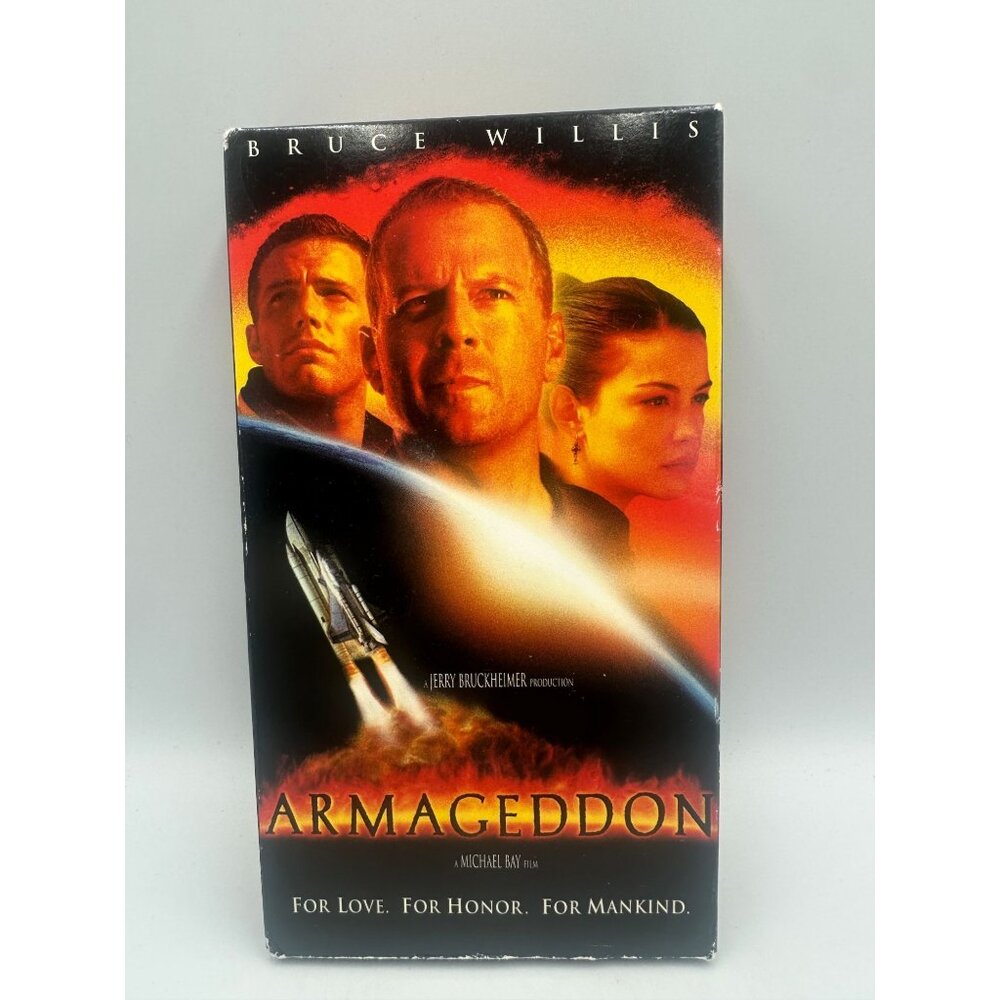 Armageddon VHS 1998 Widescreen Bruce Willis Ben Affleck Liv Tyler Action Sci-Fi